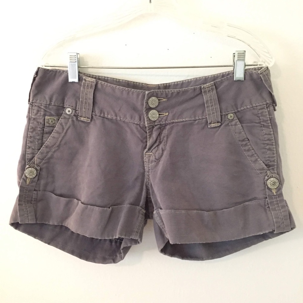 True Religion Gray Shorts